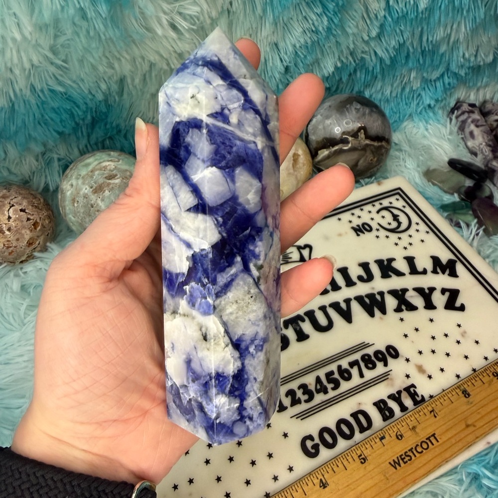AFGHANITE CRYSTAL TOWER OBELISK